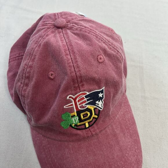 Boston 4 Team Logo BASEBALL CAP hat New England Patriots Red Sox Bruins Celtics - Picture 2 of 8